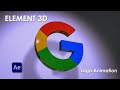 After Effects Element 3d Logo Animation| Element 3D [HINDI]