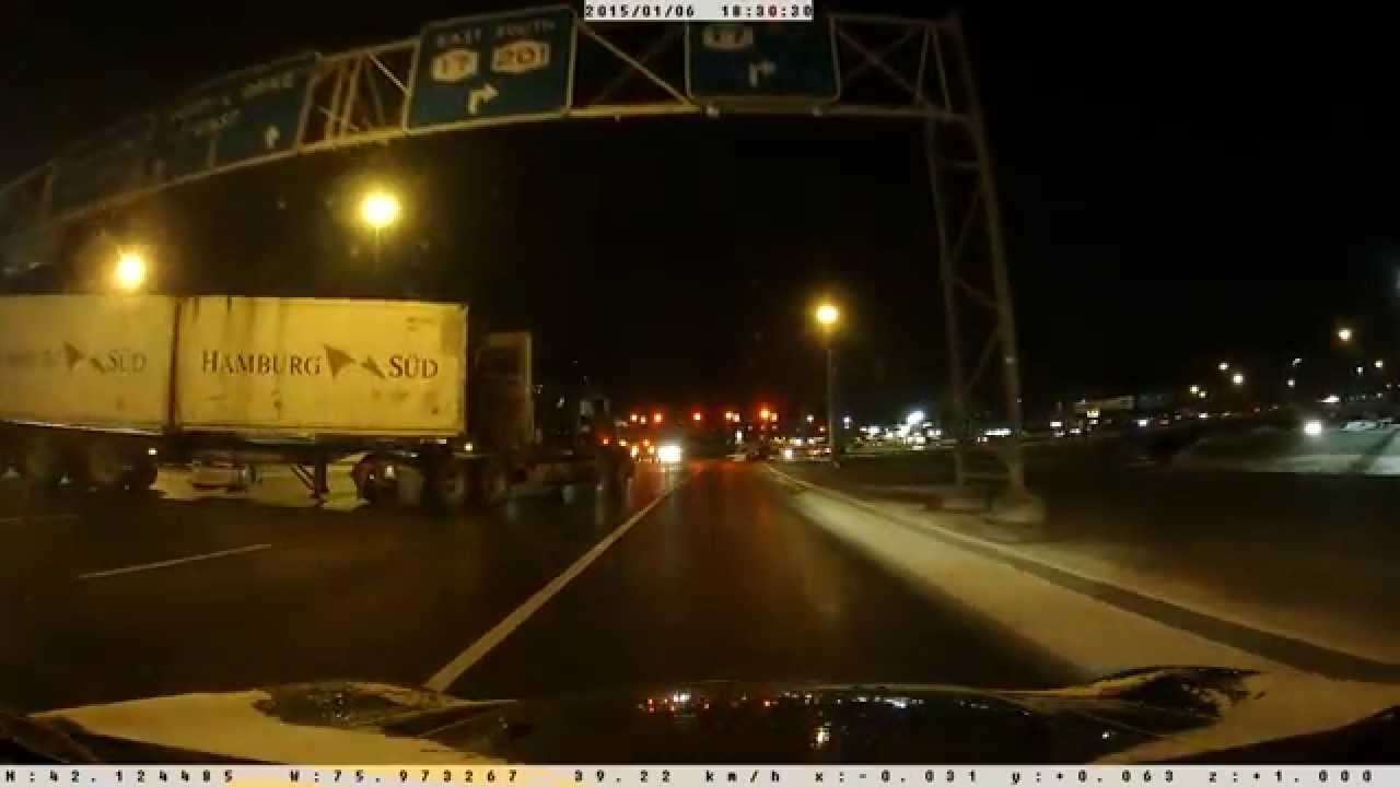 Illegal Tractor Trailer U-Turn - YouTube