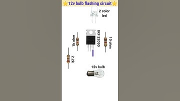 12v flashing circuit||IRF 3205 MOSFET project