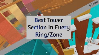 JToH - Best tower section in every ring/zone