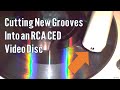 Cutting a record onto an rca selectavision ced disc  sound recording