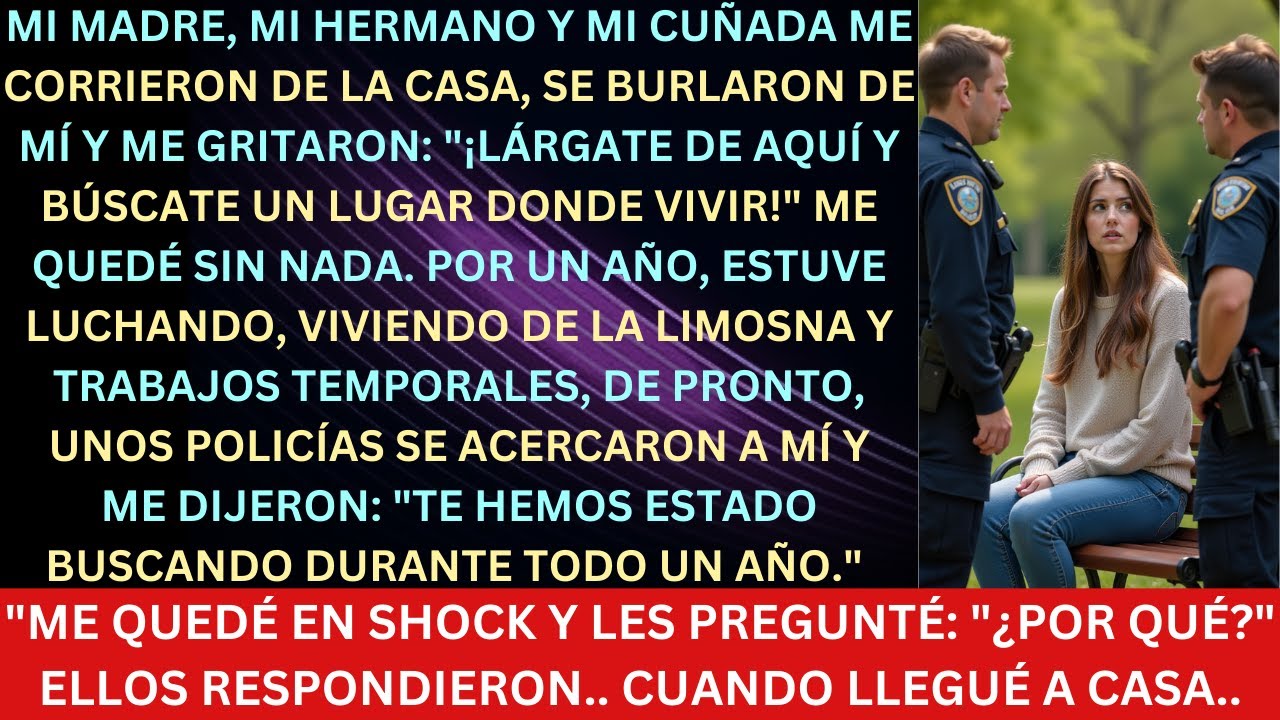 Mi familia me echó de la casa riéndose: '¡Encuentra otro lugar donde vivir!' Estuve sobreviviendo po