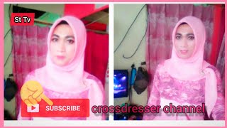 #gamis_satin tutorial makeup minimalis male to female