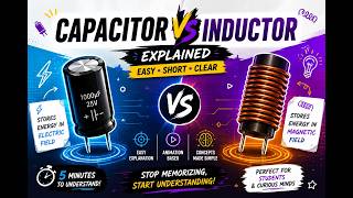 Capacitor vs Inductor | Explained | Easy | Short | Capacitance | Inductance | Working Principle