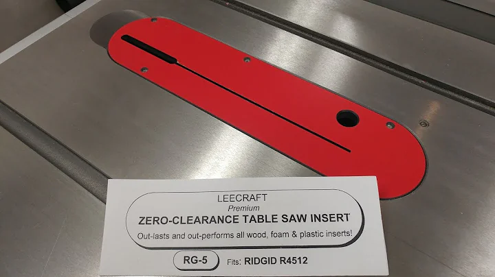 LeeCraft Zero-Clearance Blade Insert for Ridgid R4...