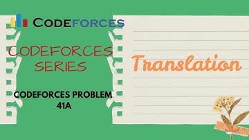 🔁 Translation – Is It the Reverse Match?| Codeforces problem 41A #cp # dsa #codeforces  #coding