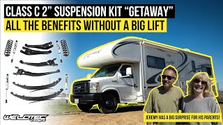 Best Ford ESeries Class C RV Upgrade 2' Suspension Lift Kit | All the Benefits Without a Big Lift!