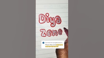 Comment your name I am waiting #diyazenet #thependream #calligraphy #trending #viralvideo