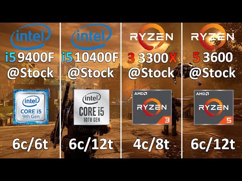 i5 10400F vs i5 9400F vs Ryzen 3 3300X Test in 8 Games 