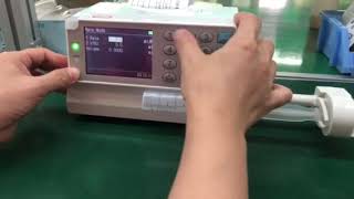 Syringe pump SI04 operation video