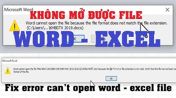 Tuyệt chiêu sửa lỗi không mở được file Word - Excel