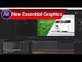 New Essential Graphics in After Effects – How to Edit After Effects Compositions in Premiere Pro