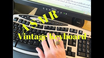 ASMR | VINTAGE CLUNKY KEYBOARD | TYPING SOUNDS | MOUSE CLICKS | NO TALKING
