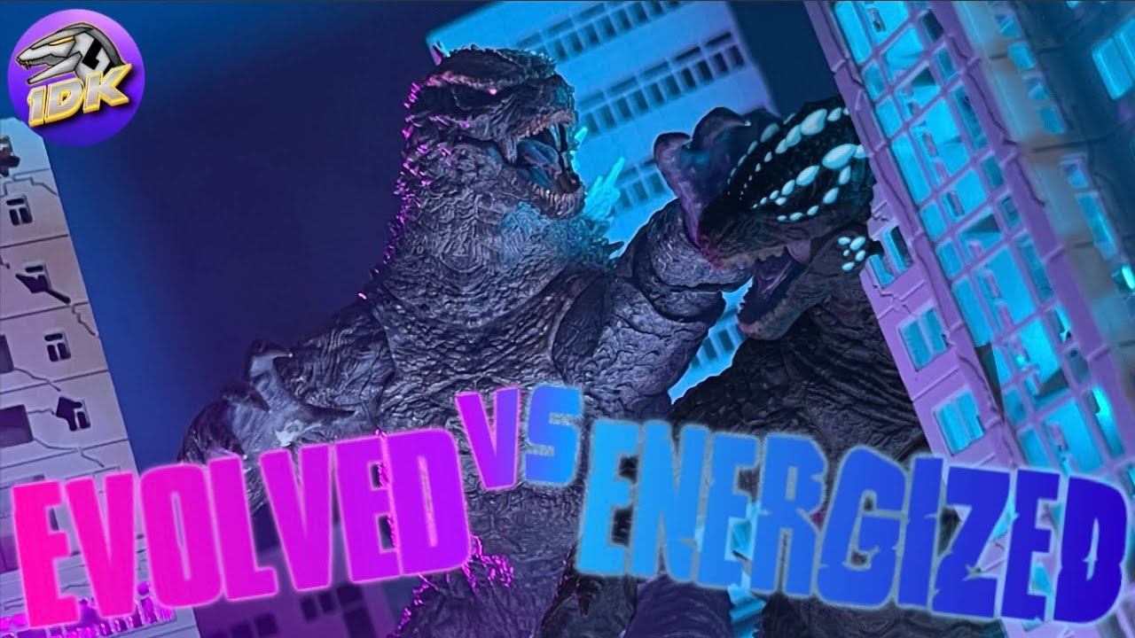 Evolved vs Energized Godzilla | a stopmotion Short film