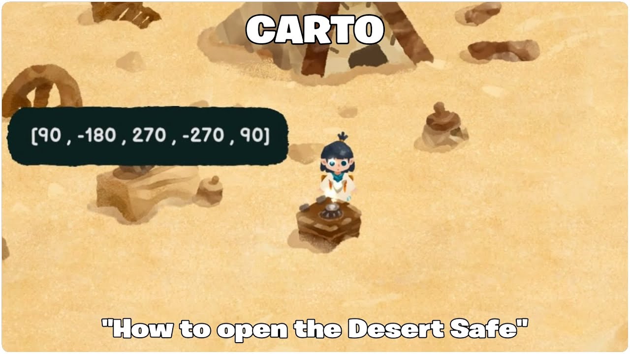 Carto "How to open the Desert Safe"