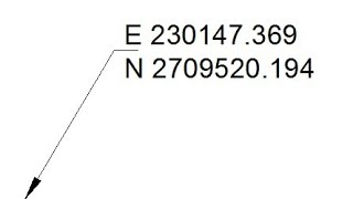 How to insert site coordinates in autocad quickly | Easting and Northing screenshot 4