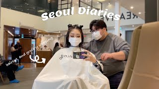 Living In Seoul Diaries Haircut At Yoning Cheongdam Dong Grocery Shopping And Wine Time 4k Youtube