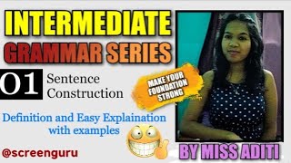 Sentence Construction Intermediate Grammar Series By