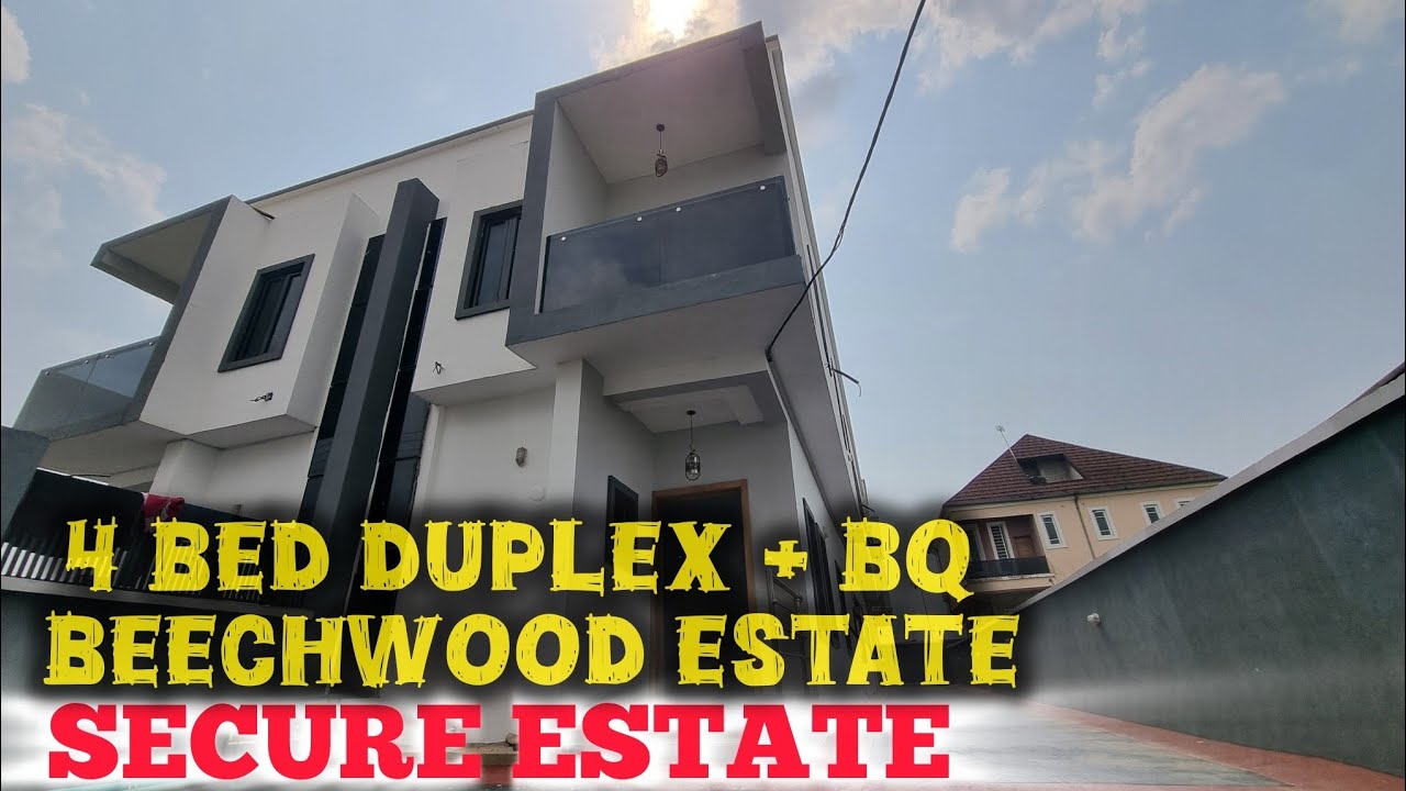 4BEDROOM SEMI-DETACHED DUPLEX with BQ FOR SALE IN BEECHWOOD Estate IBEJU-LEKKI LAGOS NIGERIA 