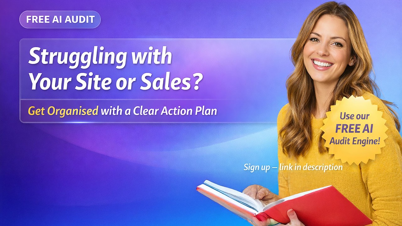 ✔️ 🚀 Бесплатный аудит веб-сайта с использованием ИИ и план действий для коучей и создателей курсов