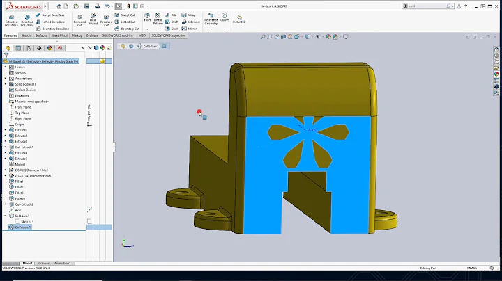 Use the SOLIDWORKS Split Line Command for Splitting Faces of Your Model