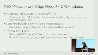 New Intel HW and OpenSource innovations