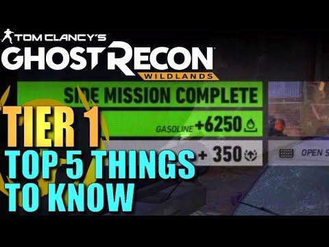 Top 5 Useful things You Need to Know about GHOST RECON WILDLANDS Tier 1