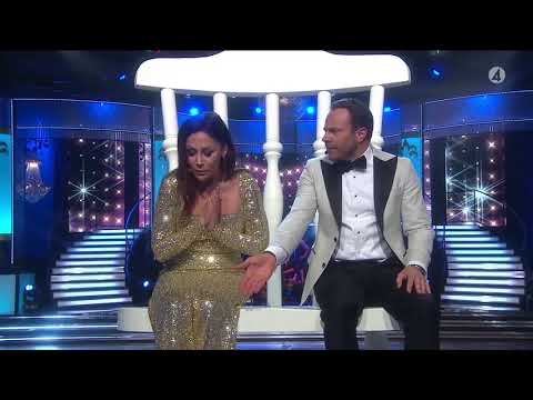 Tilde de Paula Eby och David Hellenius låtsas vara möss i Let's dance 2018