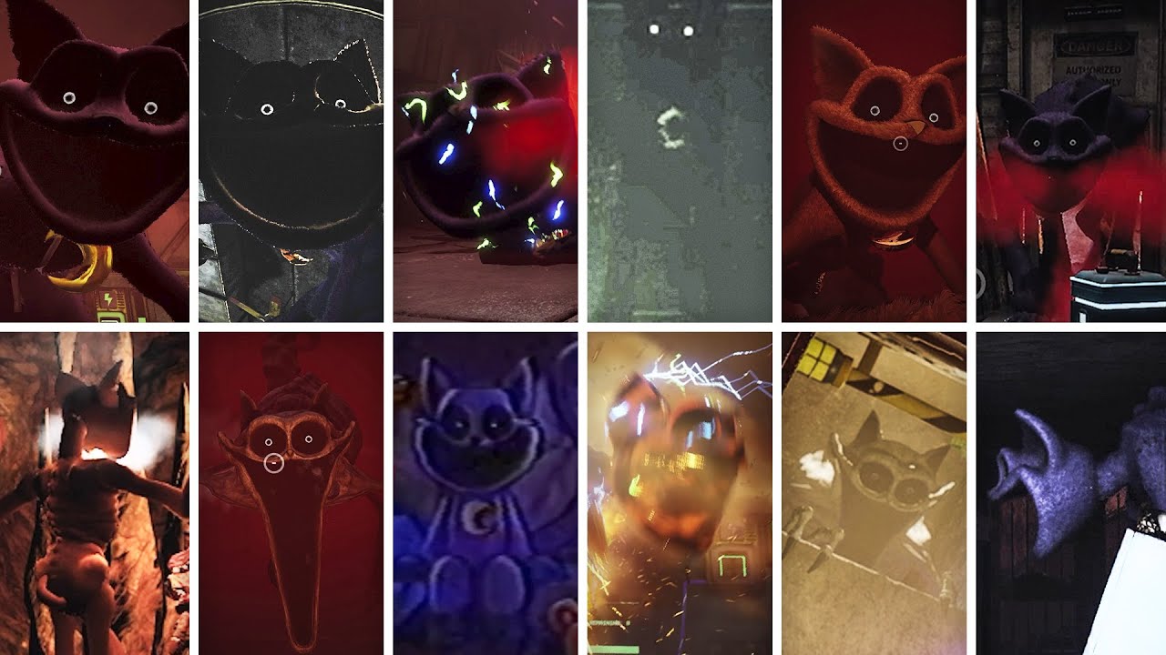 All Catnap Scenes in Poppy Playtime Chapter 3 "Deep Sleep" - YouTube