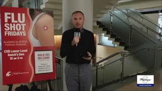Flu shot Friday underway at the CUB
Jett Hatch reports live on the way you can get prepared for flu season. Flu shot Friday underway at the CUB