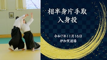 相半身片手取入身投 Aihanmi-Katatedori-Iriminage
