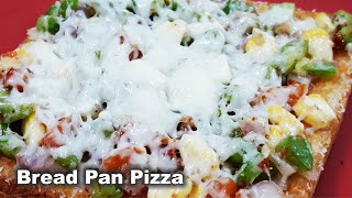 Vegetable Bread Pan Pizza in Hindi / Urdu