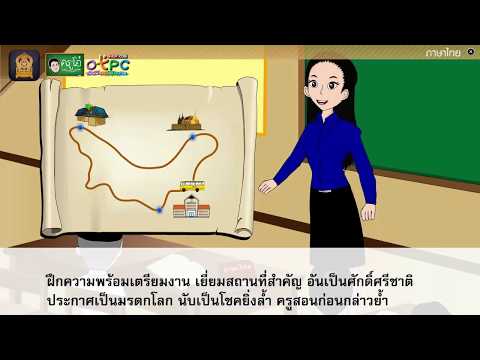 แผนภาพโครงเรื่อง ภูมิใจมรดกโลก - สื่อการเรียนการสอน ภาษาไทย ป.4