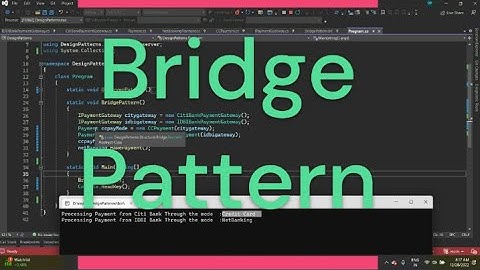 Bridge Design Pattern - Why is it called Bridge? 🤔 |C#