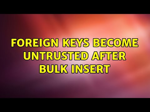 Foreign keys become