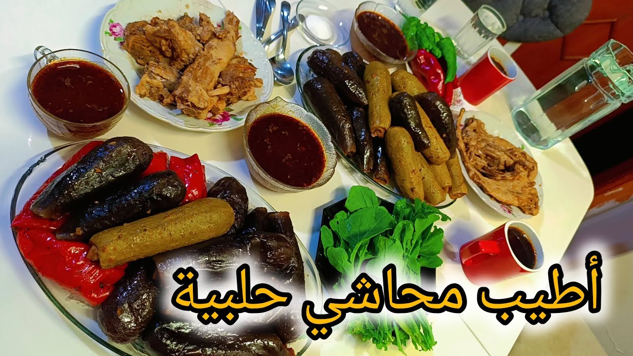 من المطبخ الحلبي أطيب محاشي عالأصول😋روتين كامل بالمطبخ ..رجعت البراد لمحلو