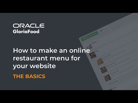 How to make an online restaurant menu for your website: The Basics