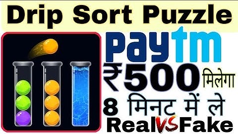 Drip Sort Puzzle Withdrawal KYC Pending Drip Sort Puzzle Real Or Fake Drip Sort Puzzle Payment Proof