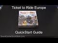 Ticket to Ride Europe QuickStart Guide Rules