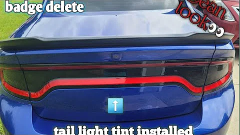 how to install dodge charger tail light tint! (must do mod)