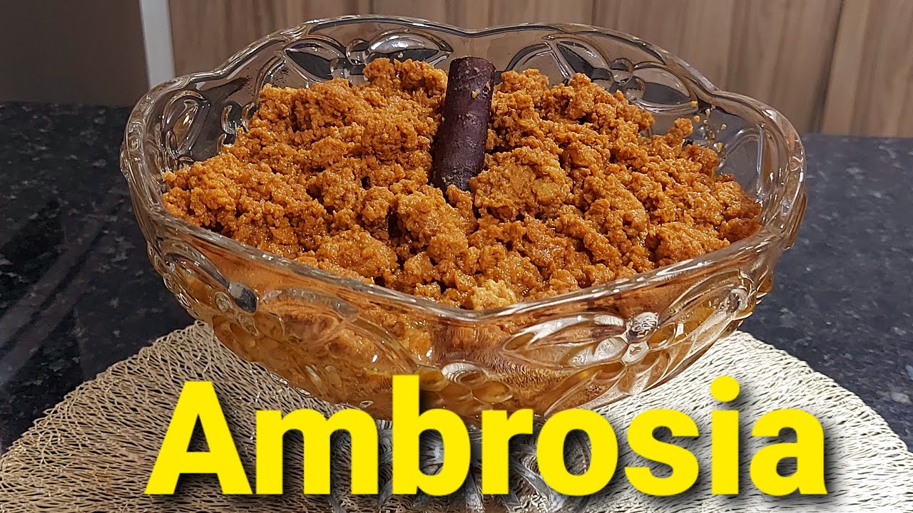 Como fazer ambrosia, receita de nona que fica deliciosa. Experimente!