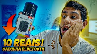 CAIXINHA de SOM BLUETOOTH por 10 REAIS 😯! WS 887 Mini Speaker - Vale a Pena? (Unboxing e Review)