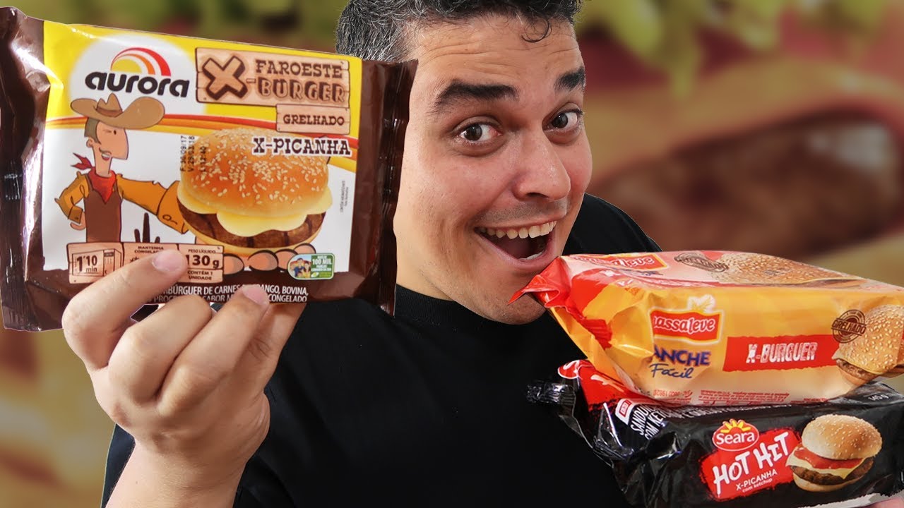 EXPERIMENTANDO HAMBÚRGUER DE MICRO-ONDAS - Aurora, Massa Leve e Seara