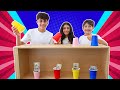 Heidi and Zidane fun color cups game challenge