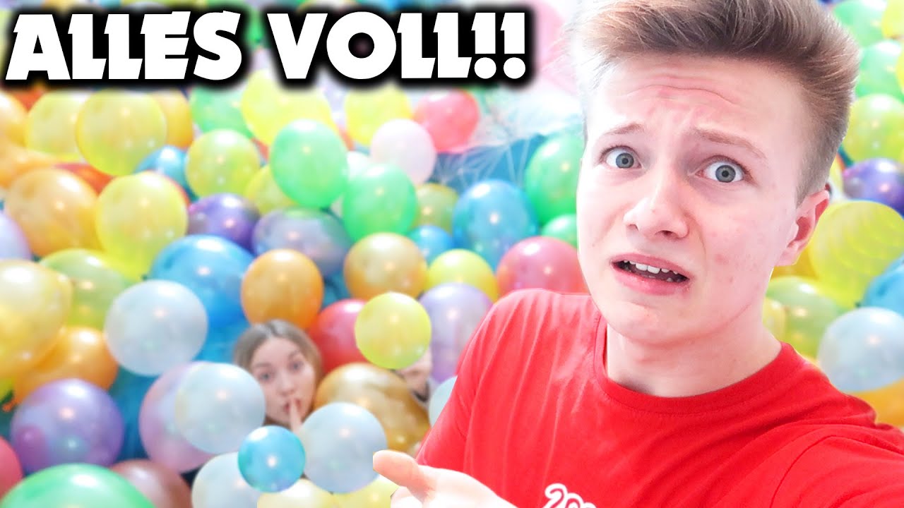 **SCHOCKIERT** Chrissi‘s GANZES Zimmer voll XXL BALLONS 😱🎈
