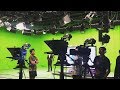 HD news studio green screen background with television newsroom set lighting HD news studio green screen background with television newsroom set lighting