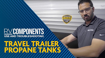 Dual Propane Tanks on Travel Trailer