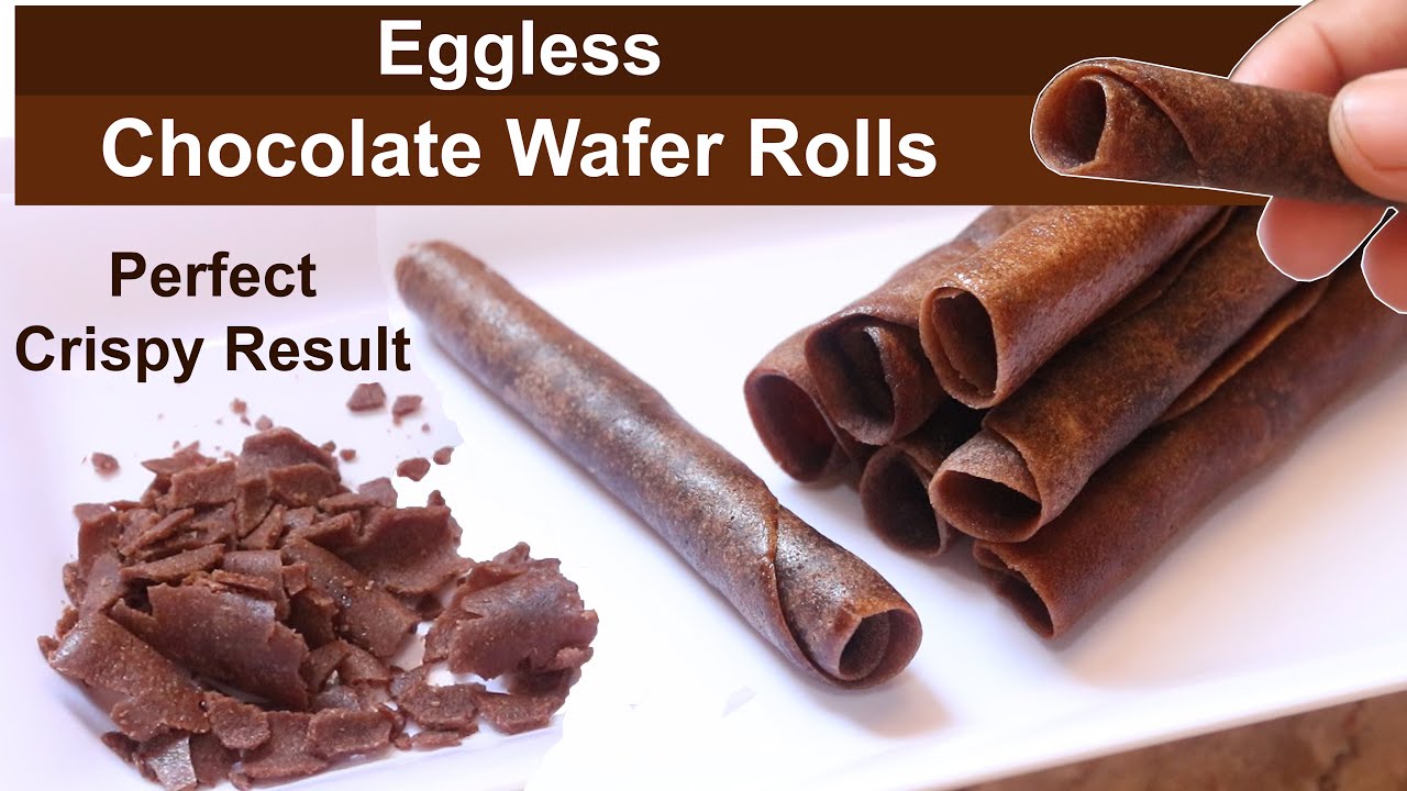 Chocolate Wafer Rolls Recipe No Oven No Egg Chocolate Cigarette