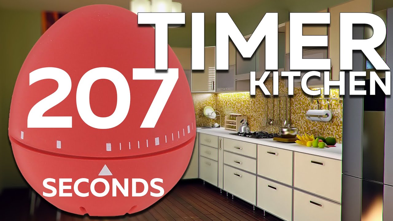 207 seconds Cooking timer | 3min 27sec Egg TIMER