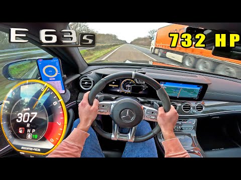 732HP AMG E63 S is a MONSTER that eats EVERYTHING on the AUTOBAHN!